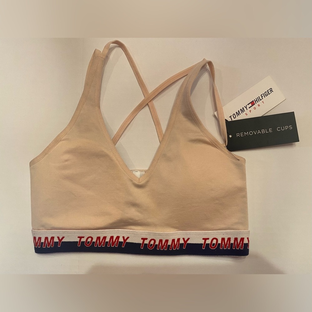 TOMMY HILFIGER SPORT Intimates Low Impact Sports Bra Size XS Removable Cups‎